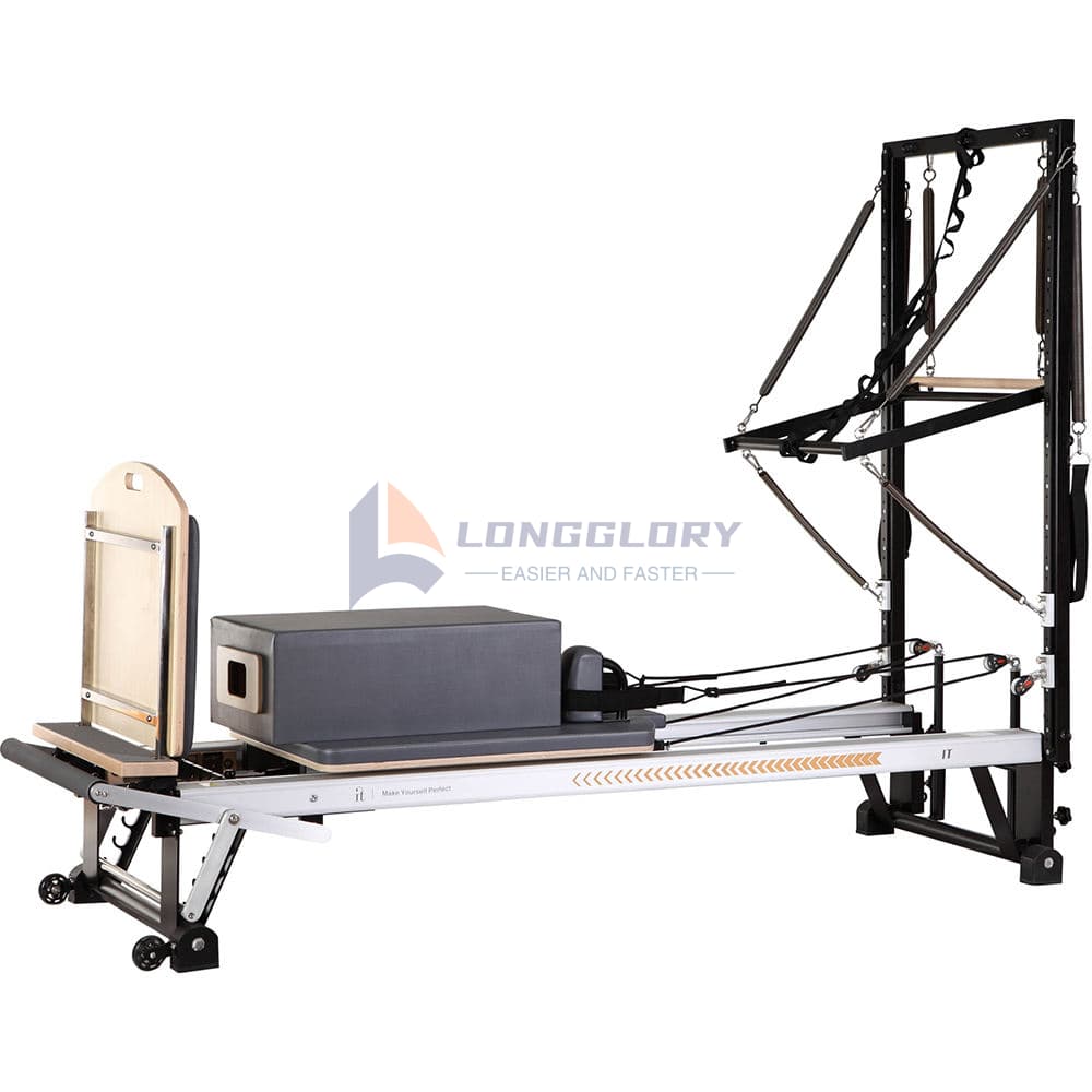 ハーフタワー付きアルミニウムピラティスリフォーマー